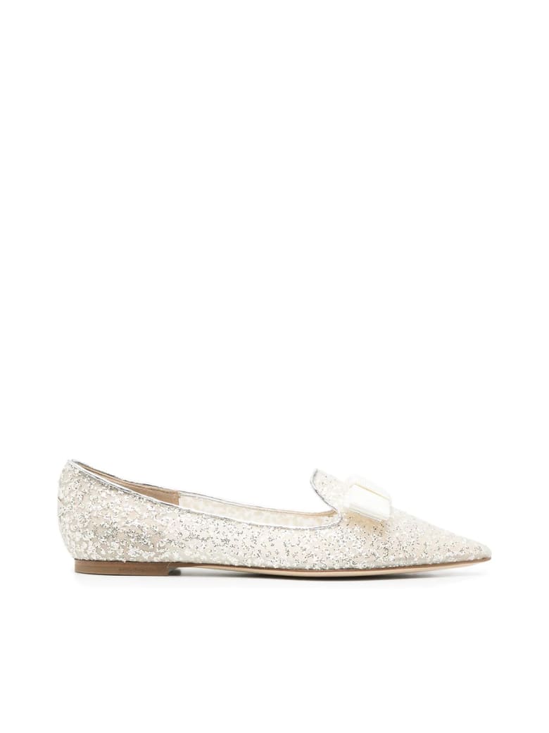 Jimmy Choo Glitter Tulle Metallic Nappa - Silver Silver
