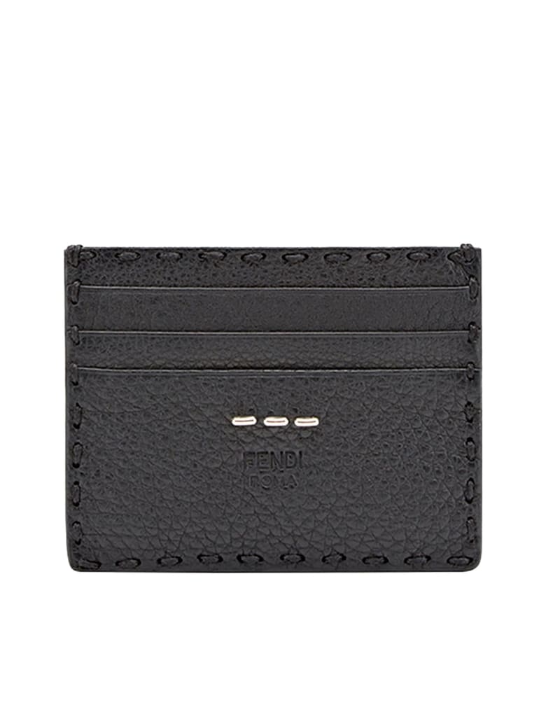 Fendi Classic Card Holder - Gxn Black Palladio