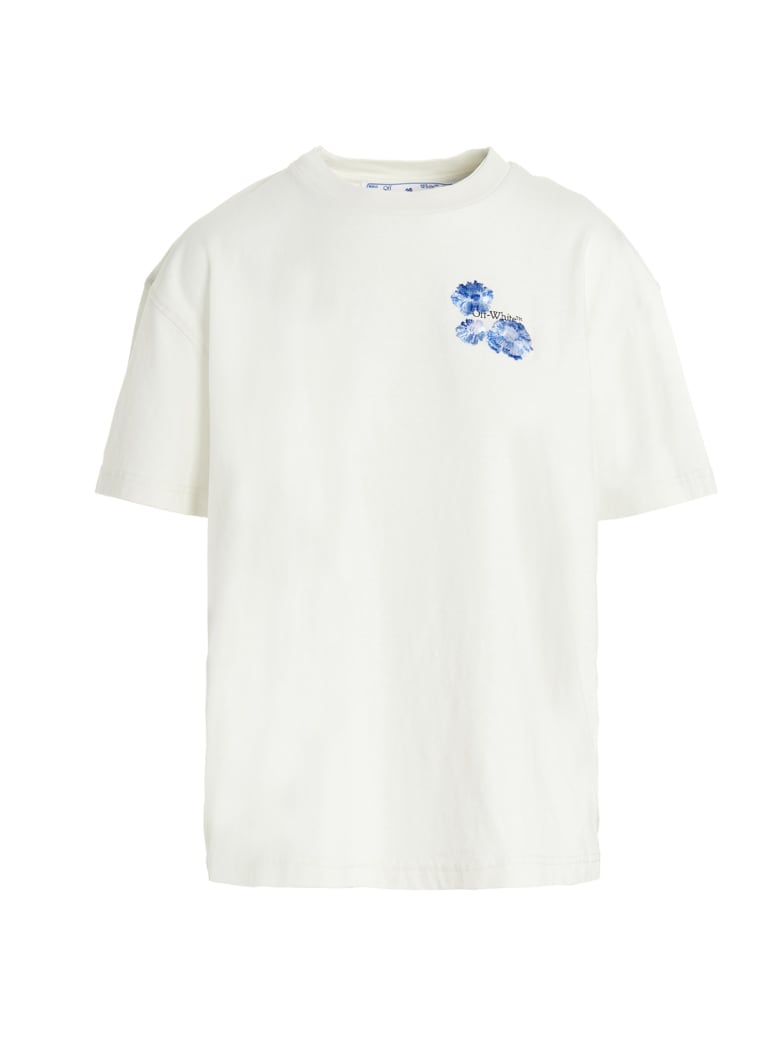 Off-White 'floral Arrows' T-shirt - Beige