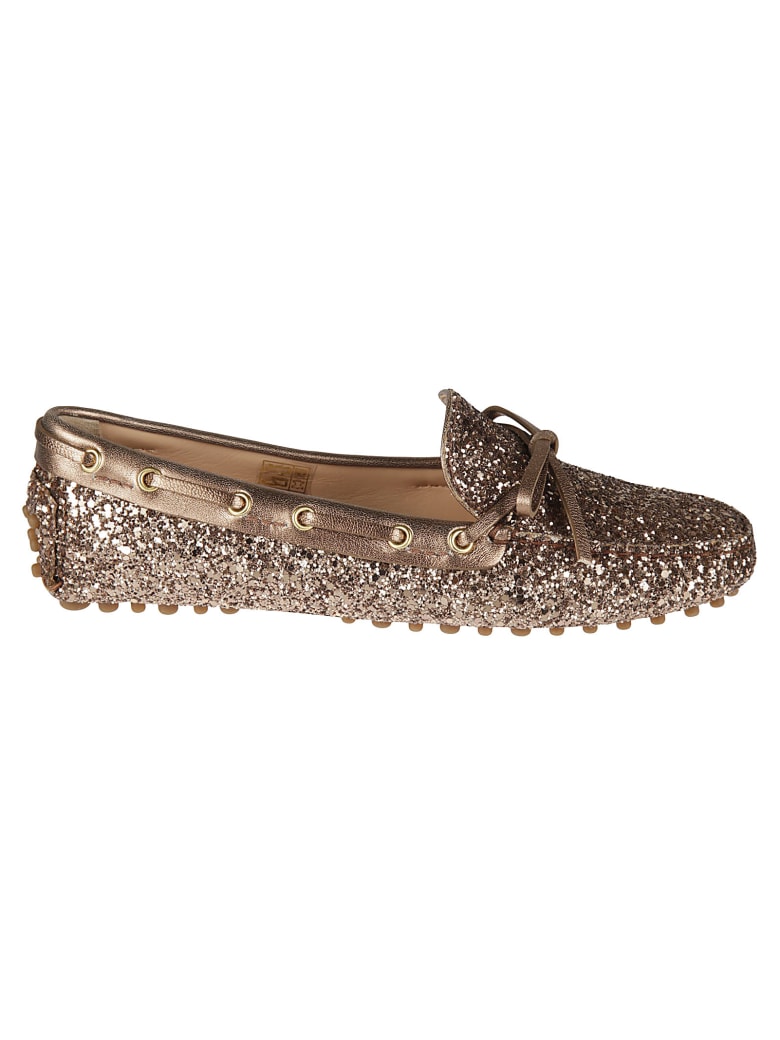 Car Shoe Glitter Applique Loafers - Cammeo