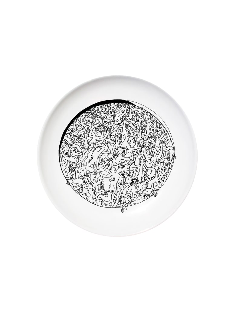 Kiasmo Dish Libertine | Ulysses - Black/White