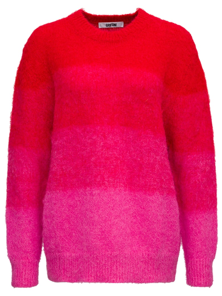 Mauro Grifoni Degradé Bicolor Mohair Sweater - Pink