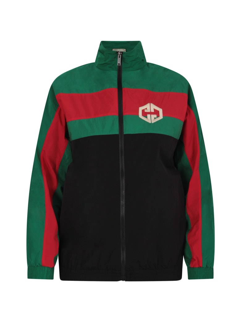 Gucci Green, And Kids Windbreaker With Double Gg | italist