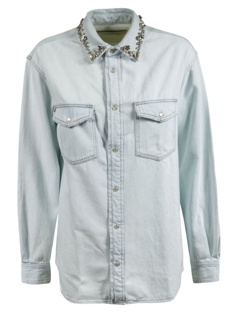 Golden Goose Becca Boyfriend Shirt - Blue