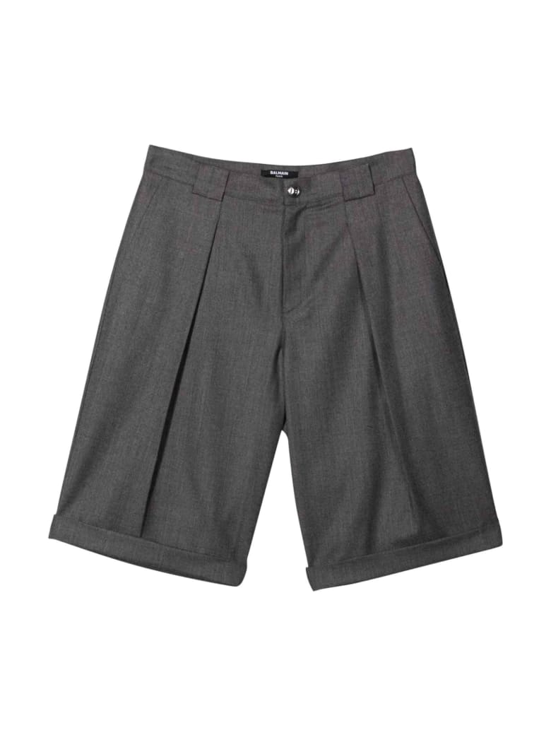 Balmain Unisex Gray Bermuda - Grigio