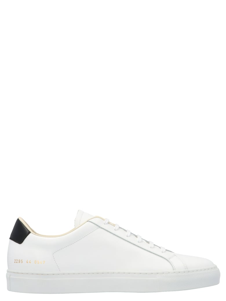Common Projects 'retro Low' Shoes - Black&White