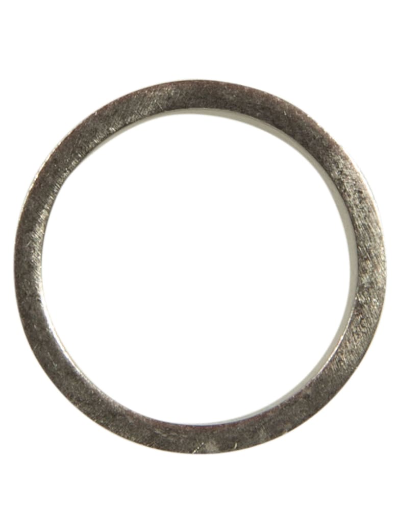 Maison Margiela Logo Stamped Ring - Silver