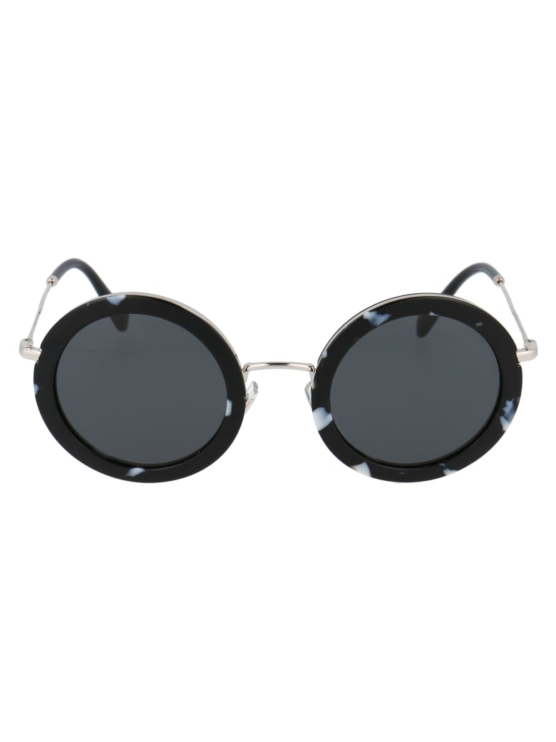 Miu Miu Core Collection Sunglasses - PC75S0 HAVANA BLACK/WHITE