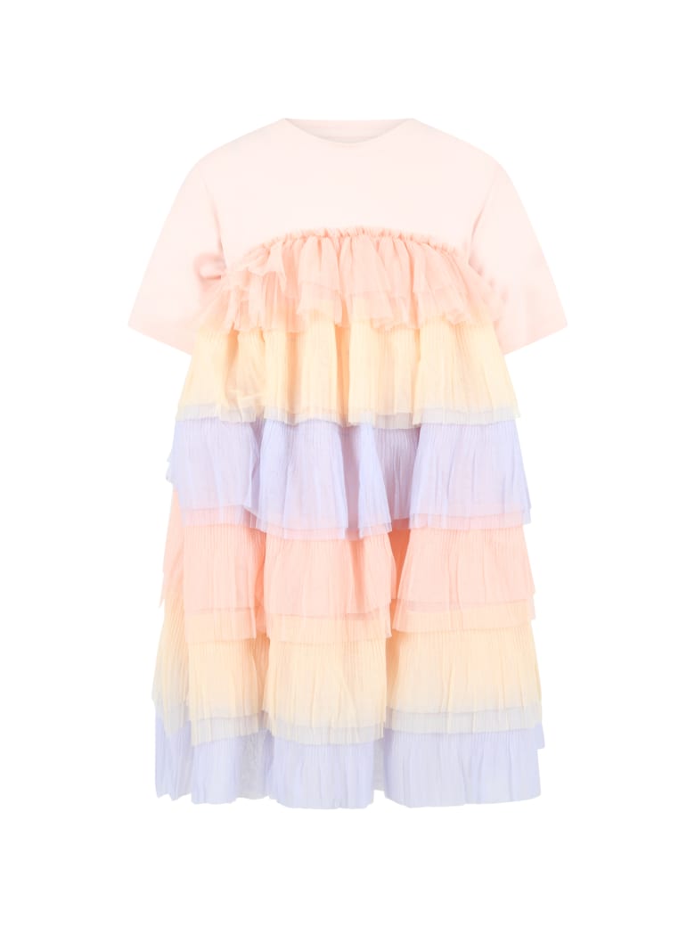 Caroline Bosmans Pink Dress For Girl - Pink