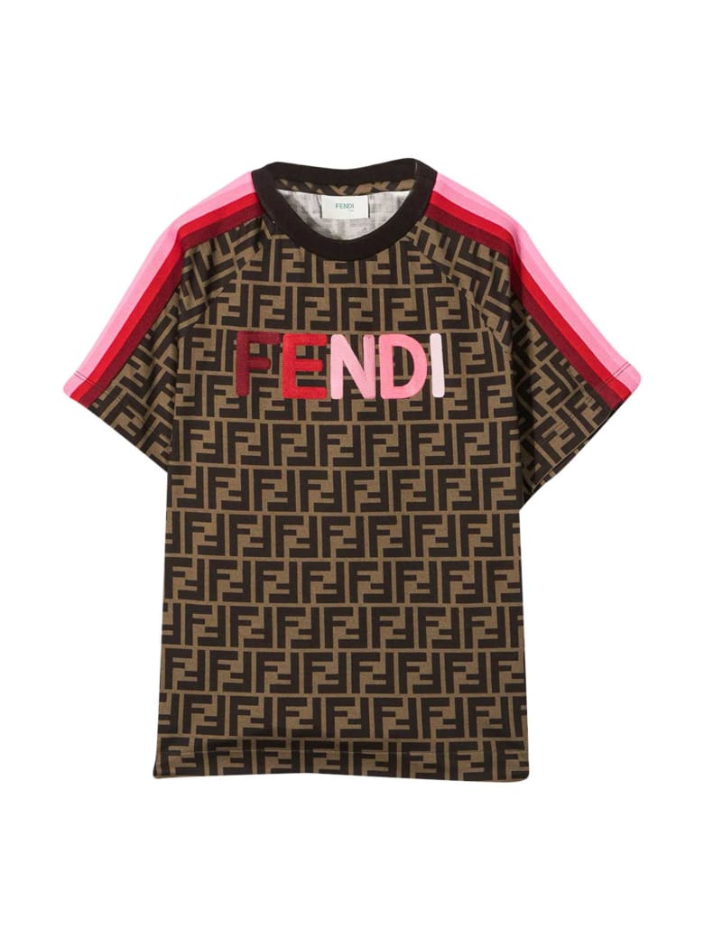 Fendi Brown T-shirt - Arancio/rosa