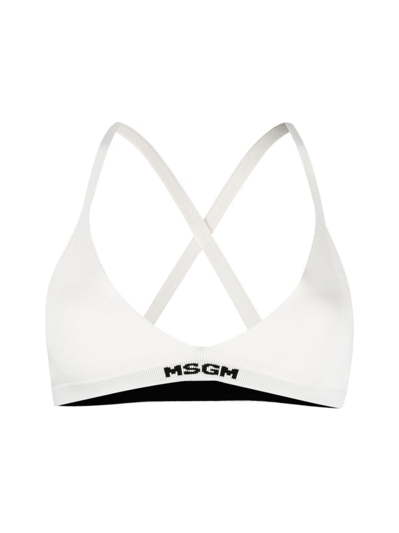 MSGM Knitwear Bra - Off White