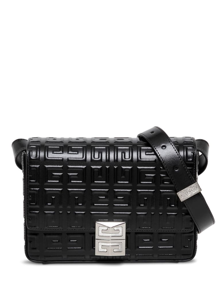Givenchy Crossbody Bag In 4g Black Leather - Black