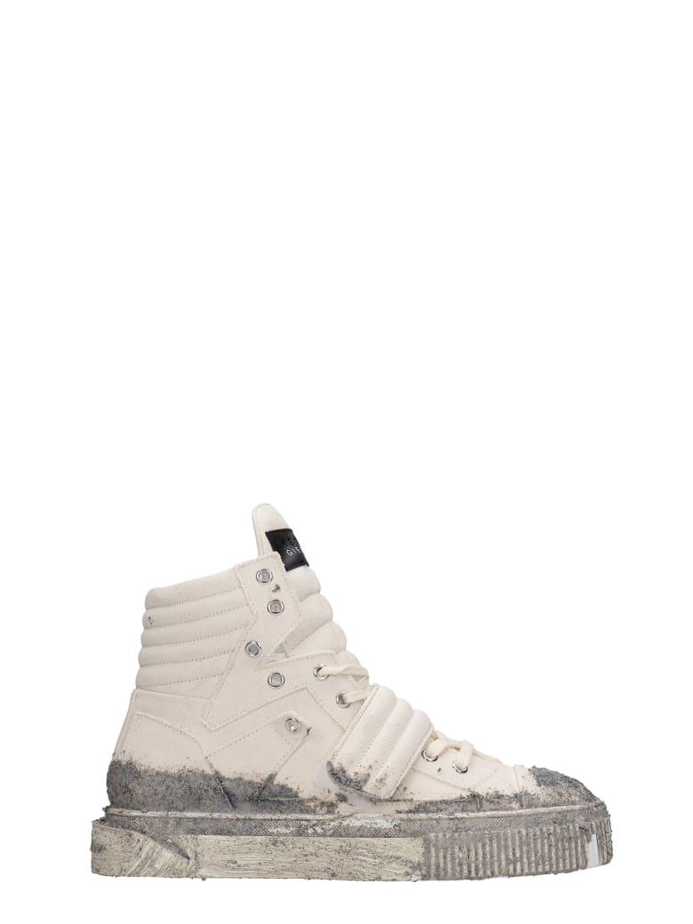 Gienchi Hypnos Sneakers In Beige Canvas - beige