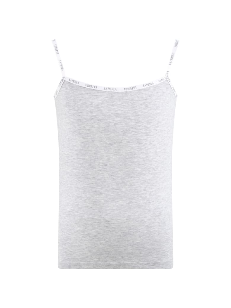 La Perla Grey Tank Top For Girl - Grey