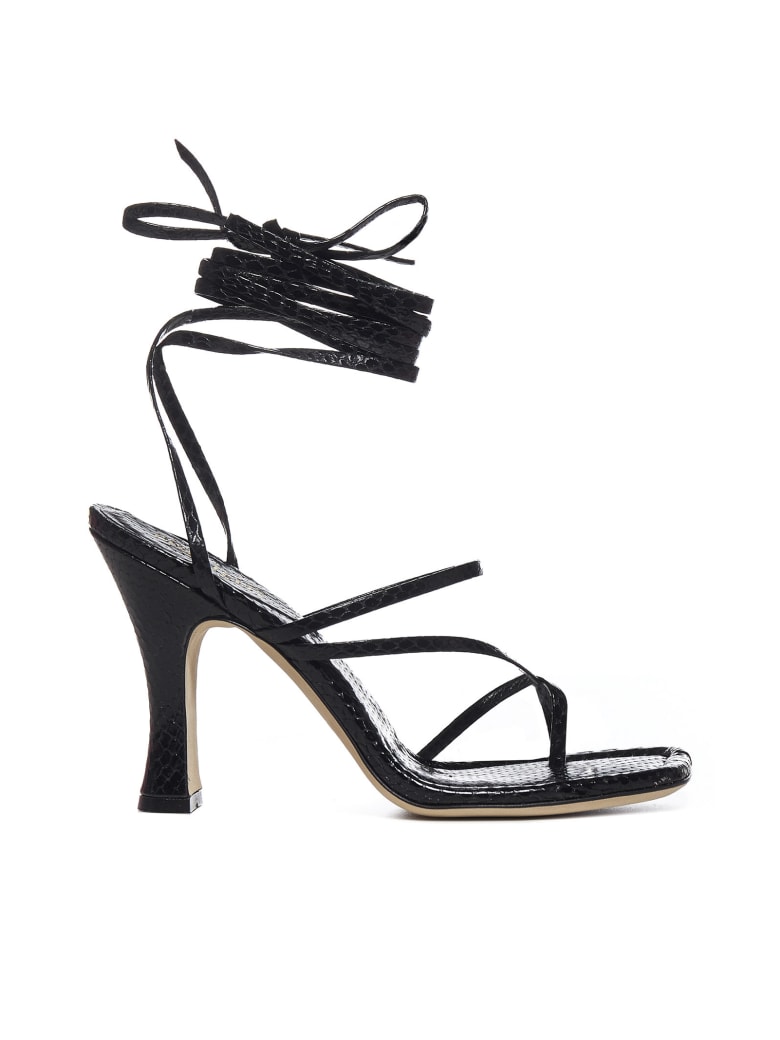 Paris Texas Mirta Animalier-effect Leather Sandals - Nero
