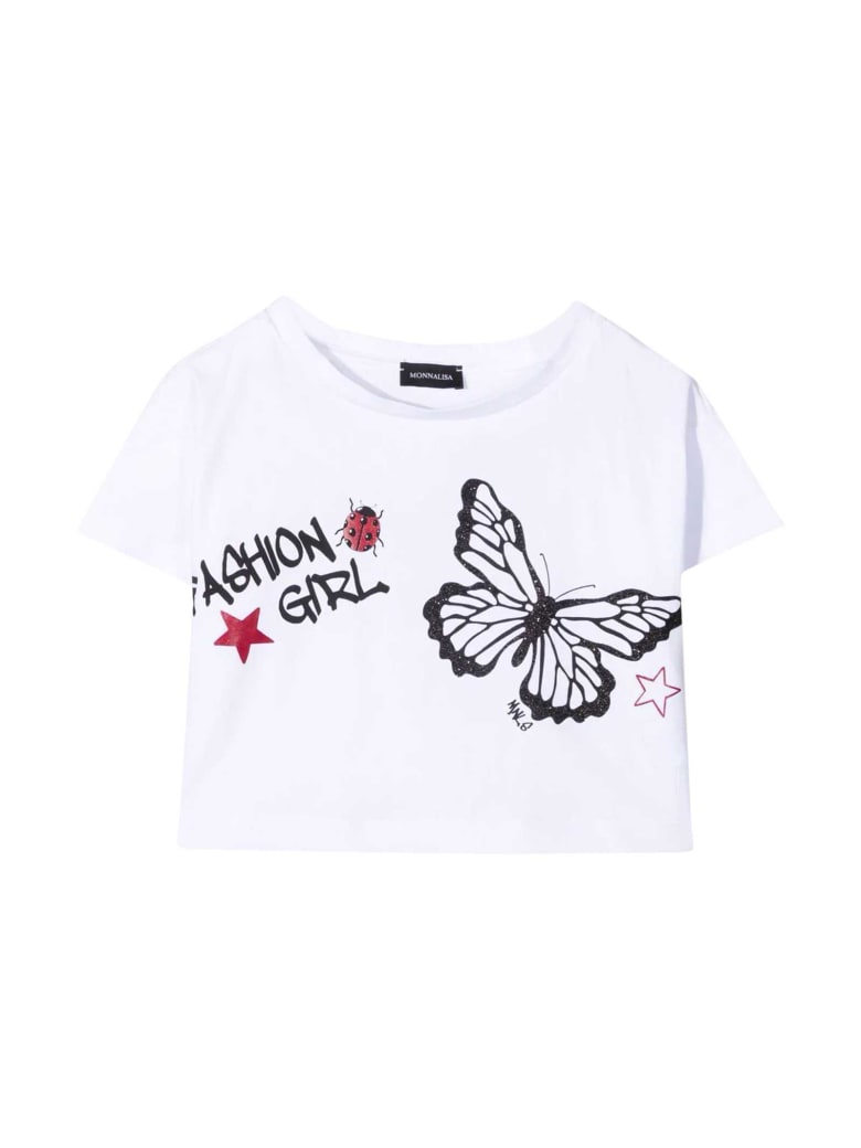 Monnalisa White T-shirt - Bianco