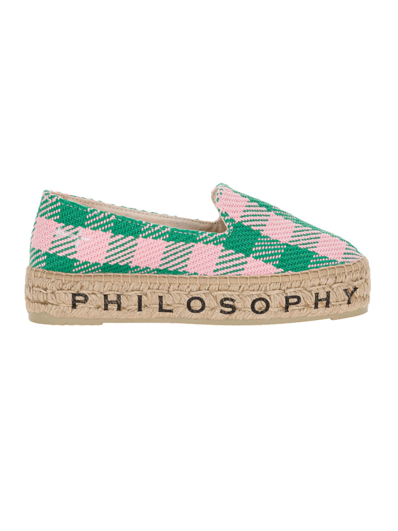 Philosophy x Manebí Philosophy X Manebi Logo Espadrilles - GREEN PINK