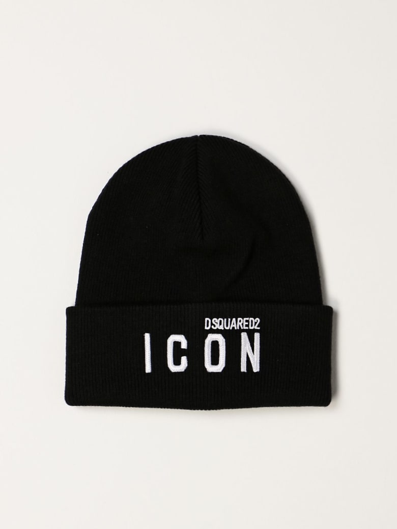Dsquared2 Hat Icon Dsquared2 Beanie Hat - Black