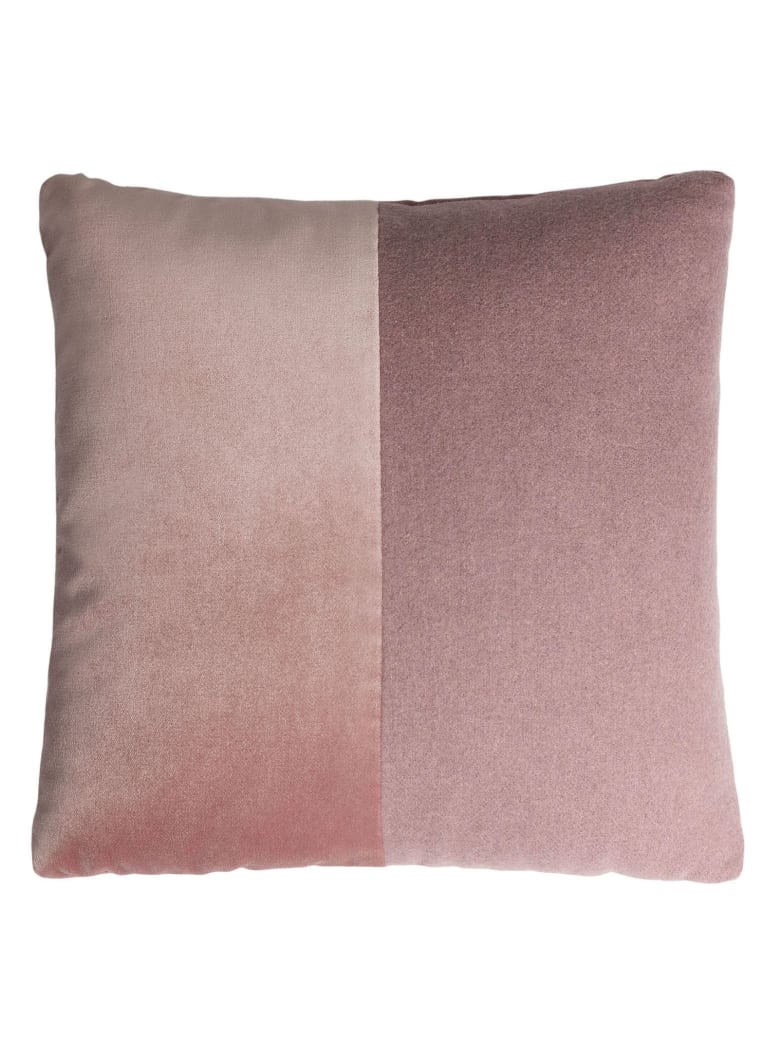 Lo Decor Happy Double Pink Wool Pillow - pink