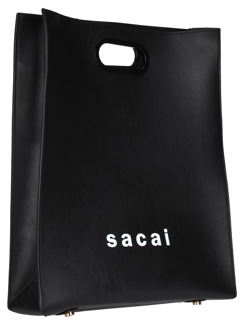 Sacai Sacai Logo Print Tote Bag | italist, ALWAYS LIKE A SALE