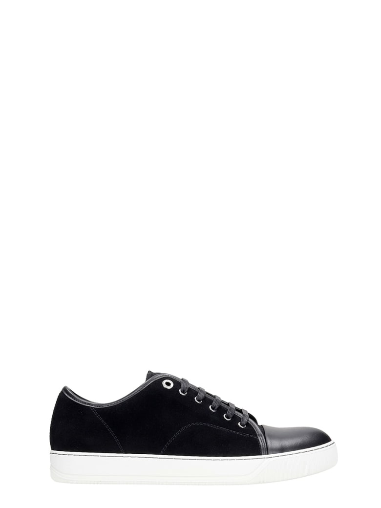Lanvin Dbb1 Sneakers In Black Suede - black