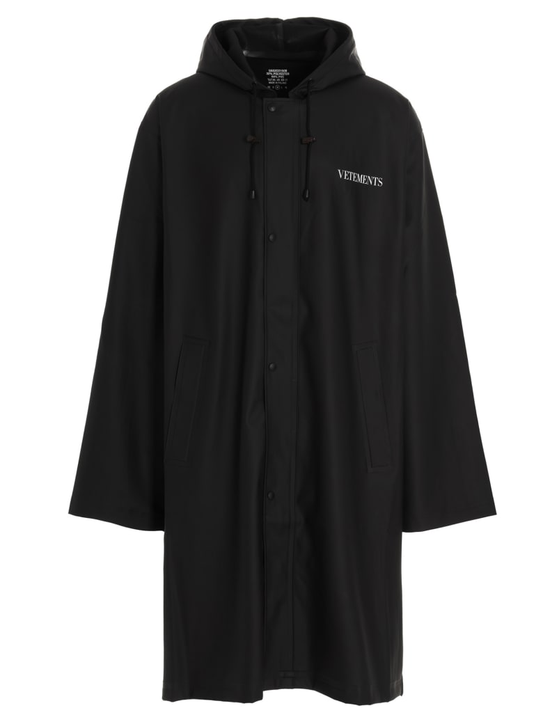 VETEMENTS 'fashion Is My Profession' Coat - Black