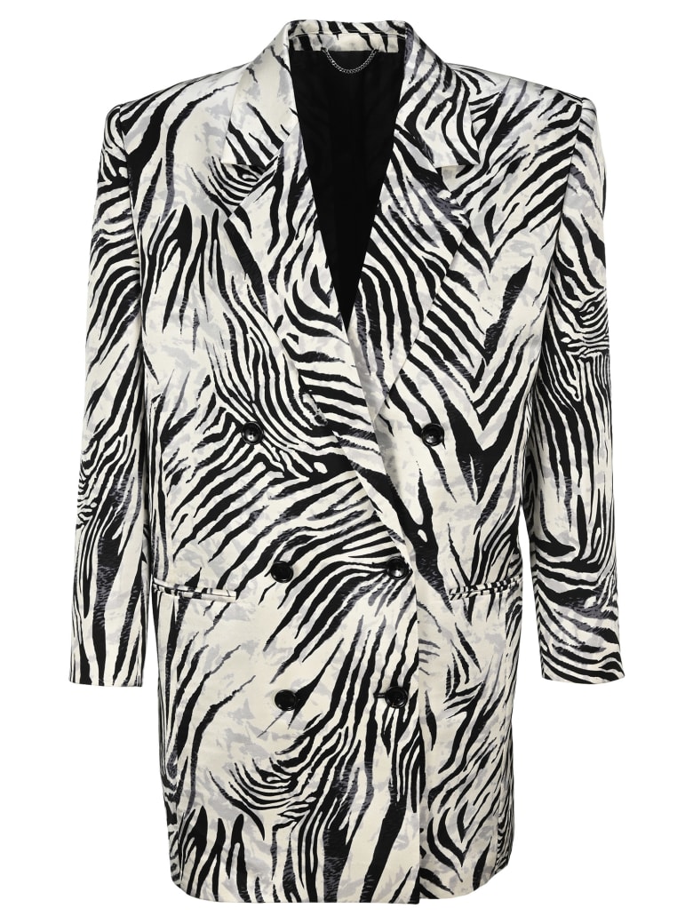 zebra blazer dress