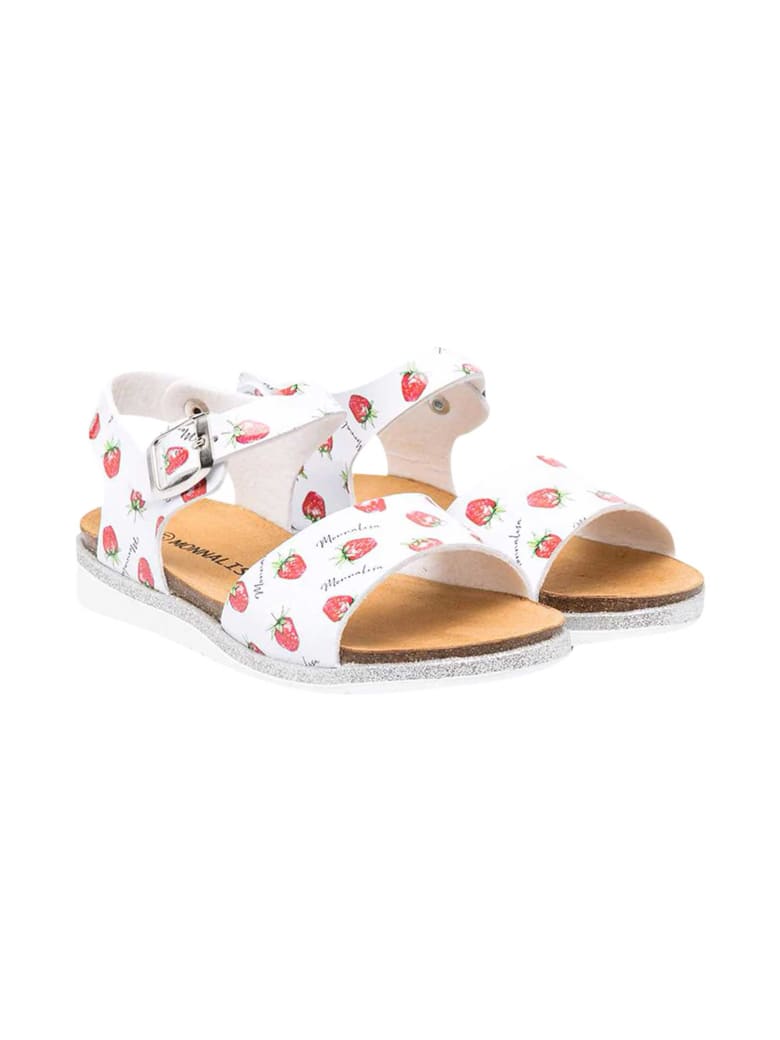 Monnalisa Strawberry Sandals - Bianco/rosso