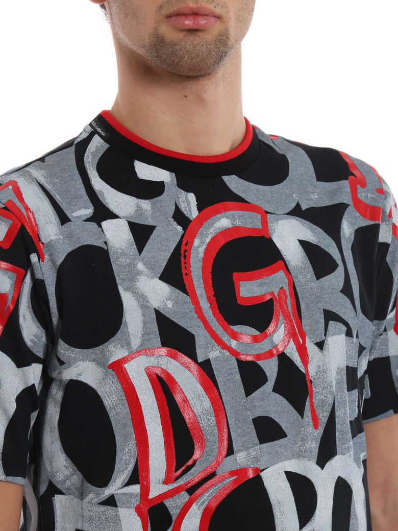 Dolce & Gabbana Graffiti T-shirt | italist, ALWAYS LIKE A SALE
