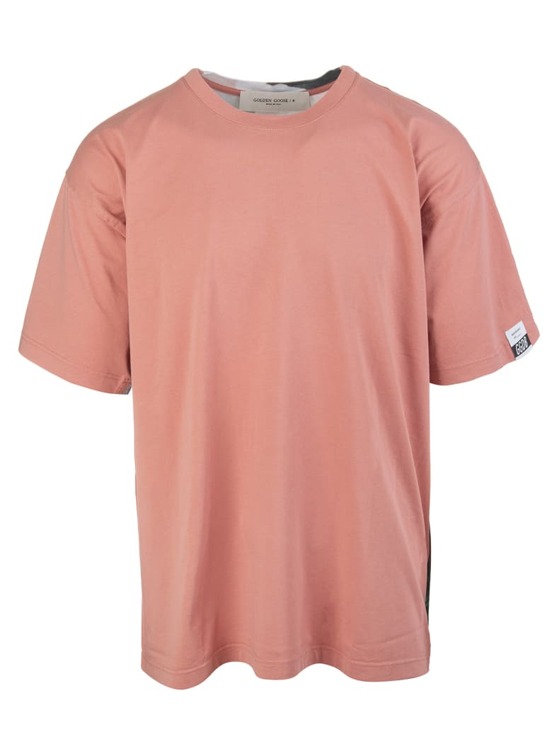 Golden Goose Man Pink Blooms For A Different Future Over Artu' T-shirt