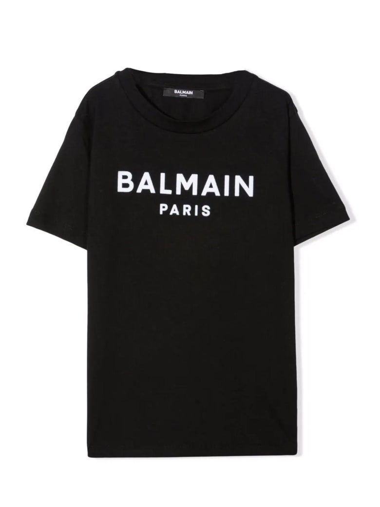 Balmain Black Cotton T-shirt - Nero