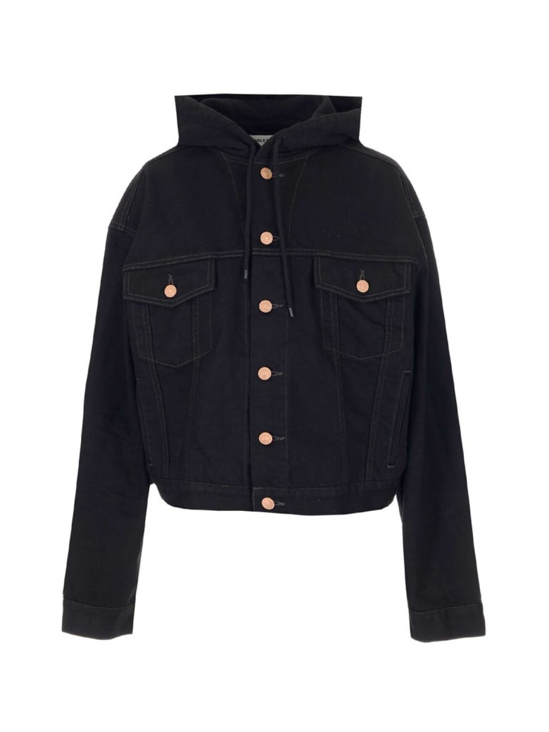 Balenciaga Hooded Jacket - Petrol Noir