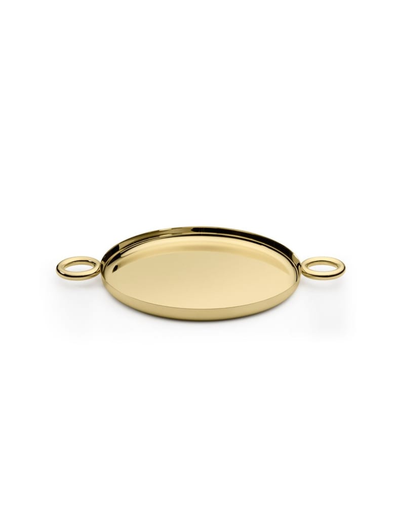Ghidini 1961 Double O Tray Polished Brass - Polished brass