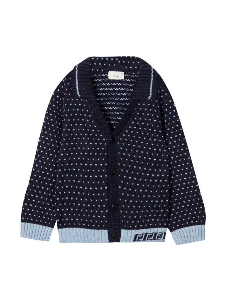 Fendi Baby Blue Cardigan - Blu