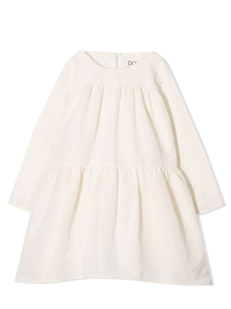 Douuod Dress With Ruches - Beige