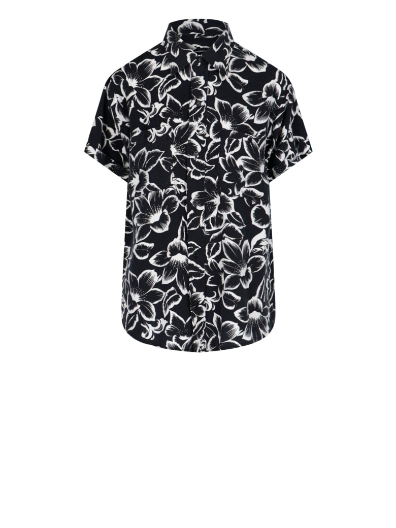 Saint Laurent Shirt - Floral Black White