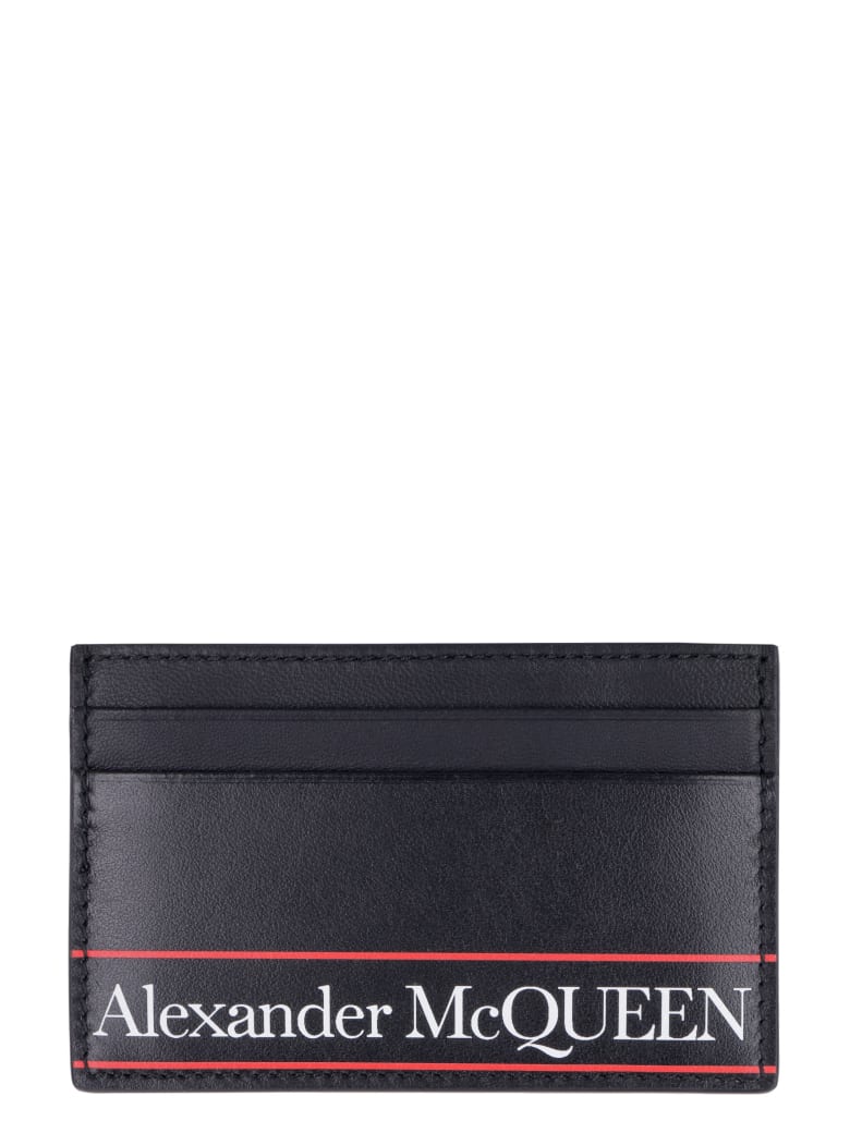 Alexander McQueen Leather Card Holder - Nero