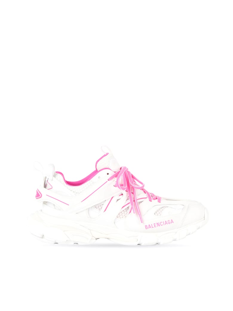 Balenciaga Track Sneakers - White Fluo Pink