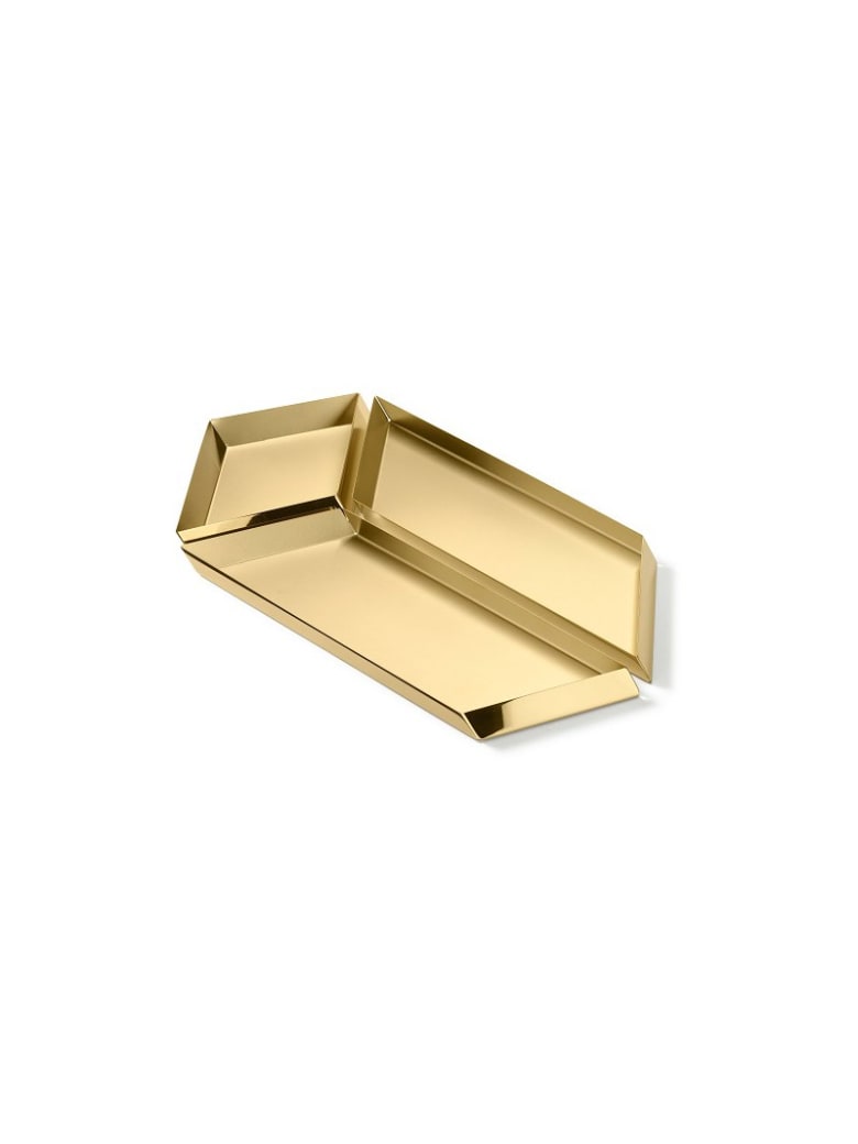 Ghidini 1961 Axonometry - Large Parallelepiped Polished Brass - Polished brass