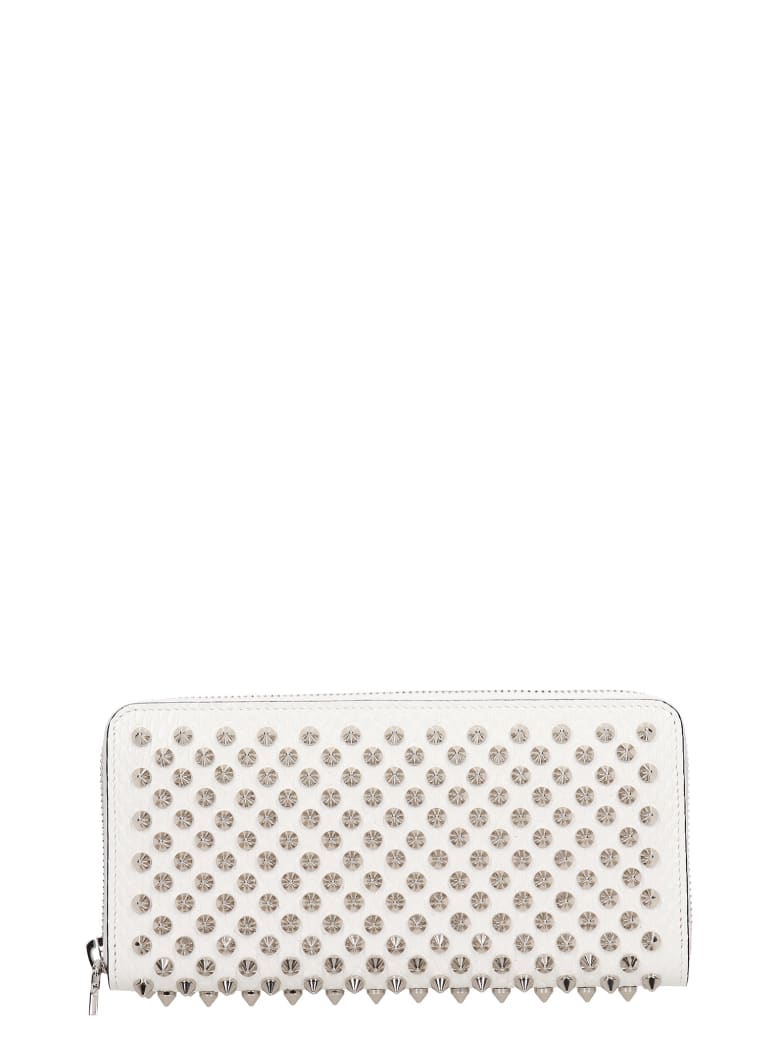 Christian Louboutin Panettone Wallet In White Leather - white