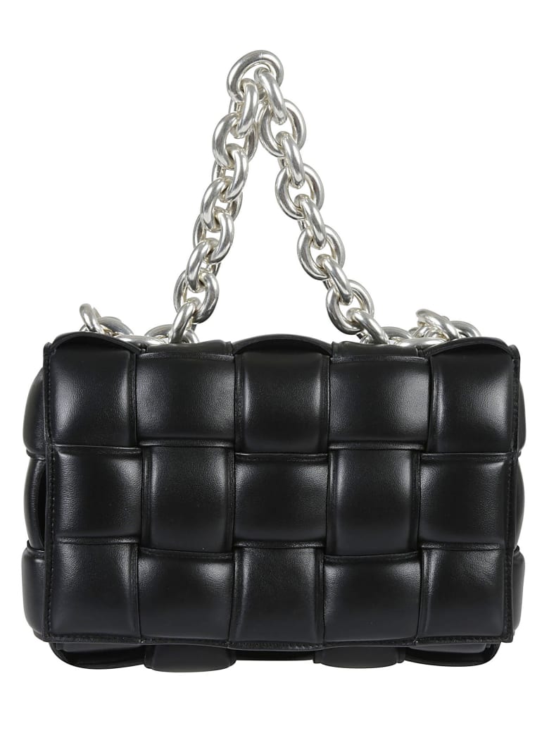 Bottega Veneta The Chain Cassette Shoulder Bag - Black/Silver