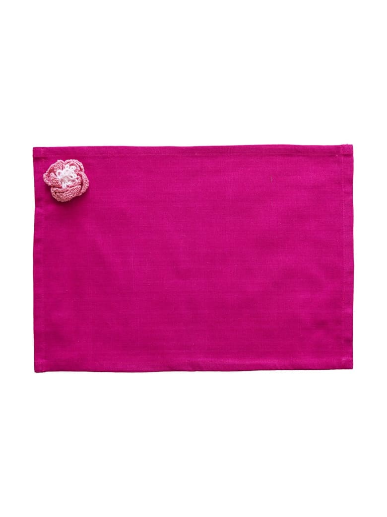Le Botteghe su Gologone Placemats Crochet 35x45 Cm - Fuchsia