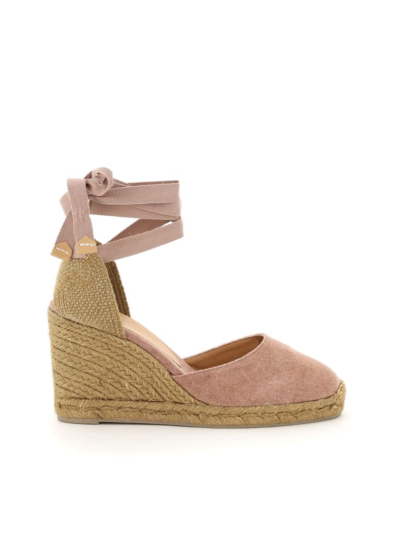 castaner pink wedges