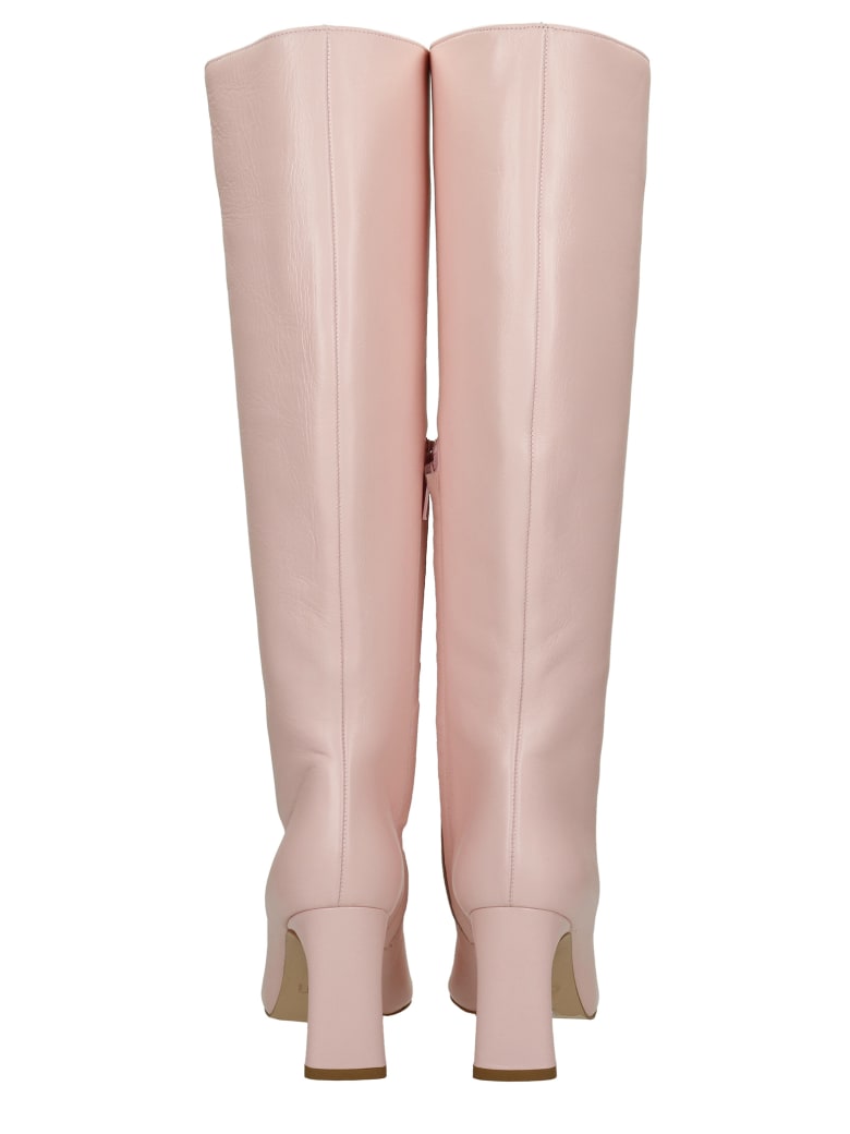 rose pink boots