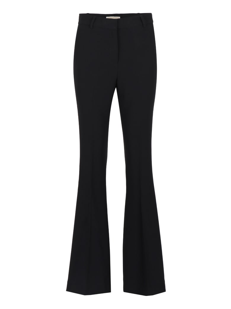 Michael Kors Flared Acetate Trousers - Black