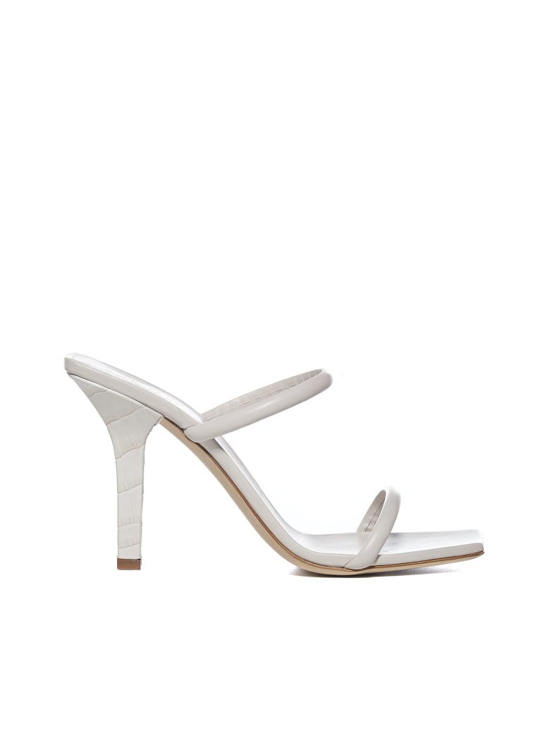 Paris Texas Flat Shoes - Chalk