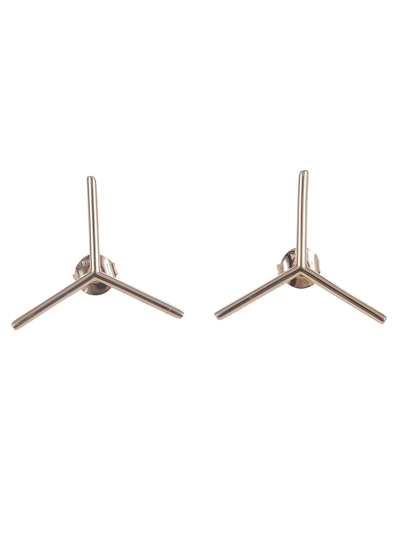 Y/Project Mini Y Earrings - GOLD