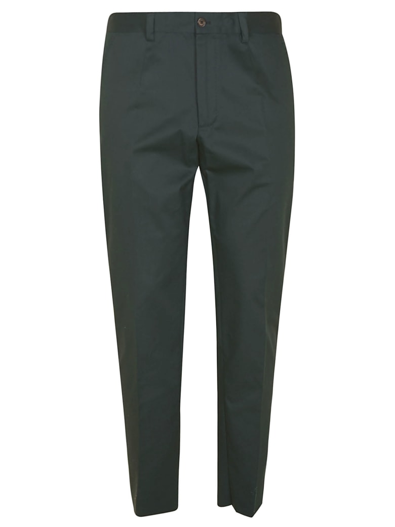 Dolce & Gabbana Regular Plain Trousers - Verde