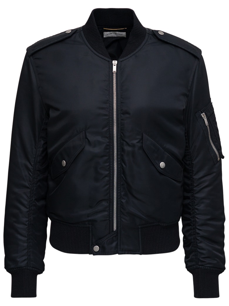 saint laurent nylon bomber jacket