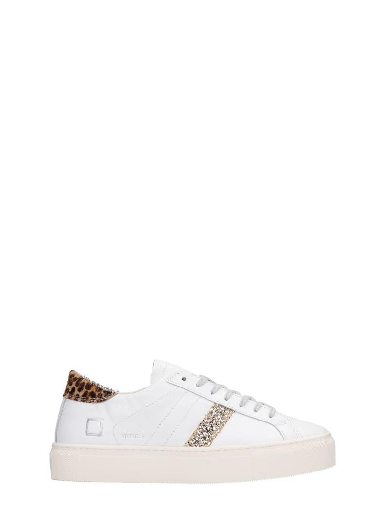 D.A.T.E. Vertigo Sneakers In White Leather - white